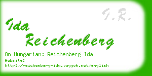 ida reichenberg business card